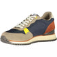 Blue Polyester Men Sneaker
