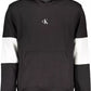 Black Cotton Men Sweater