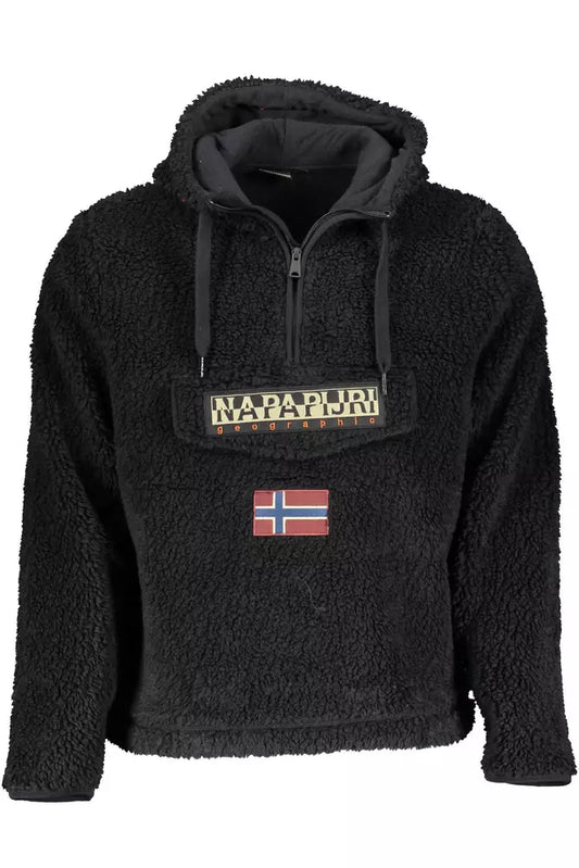 Black Polyester Men Sweater