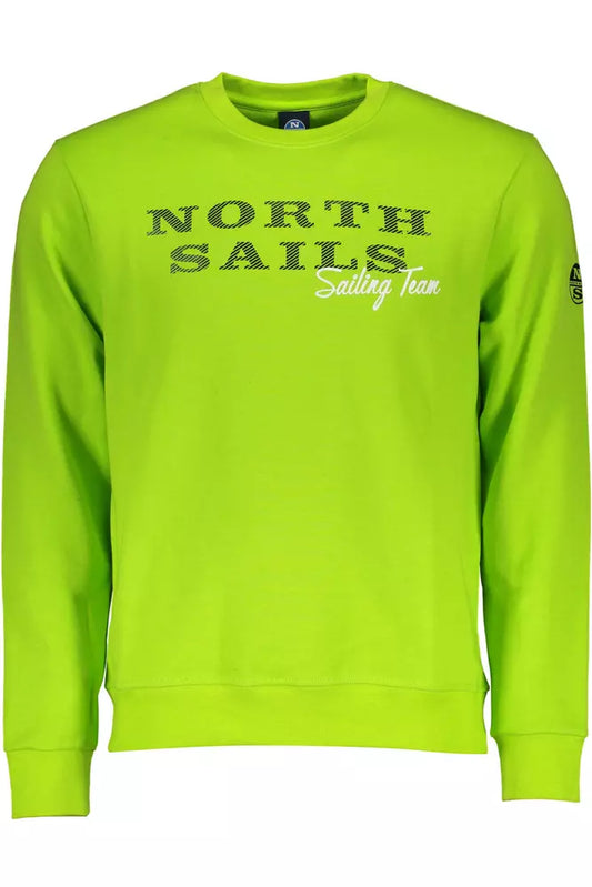Green Cotton Men Sweater