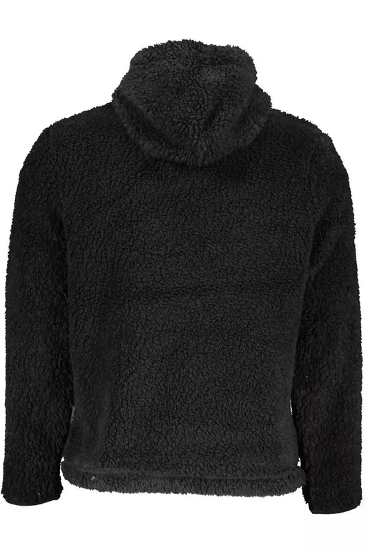 Black Polyester Men Sweater
