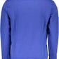 Blue Cotton Men Sweater