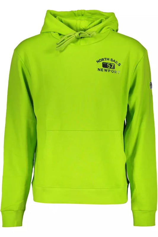Green Cotton Men Sweater