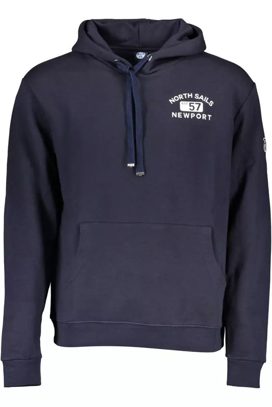 Blue Cotton Men Sweater