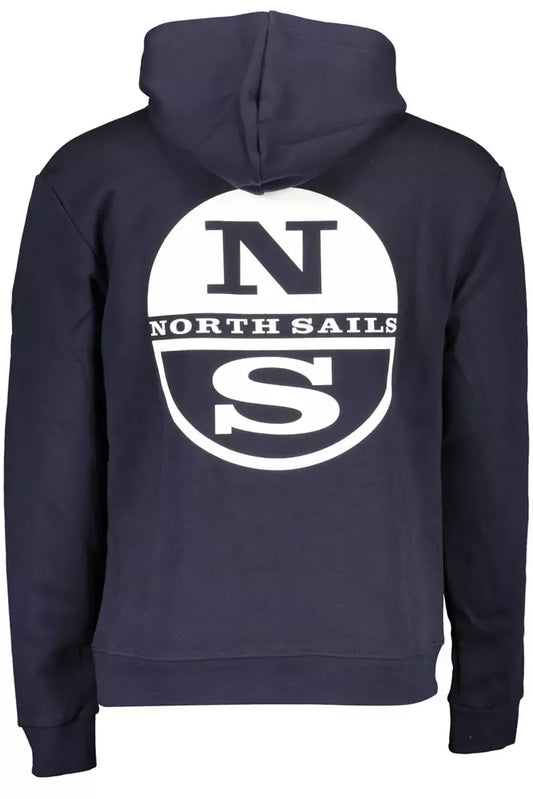 Blue Cotton Men Sweater