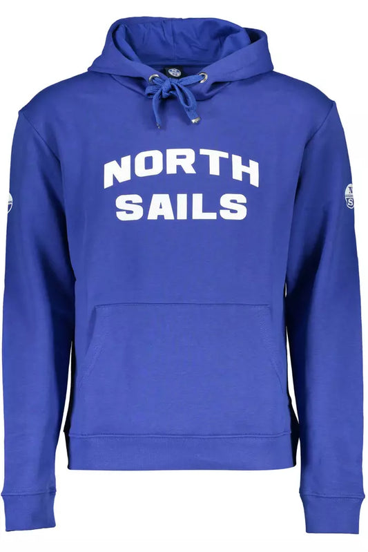 Blue Cotton Men Sweater