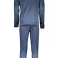 Blue Polyester Men Sweater