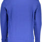 Blue Cotton Men Sweater