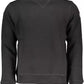 Black Cotton Men Sweater