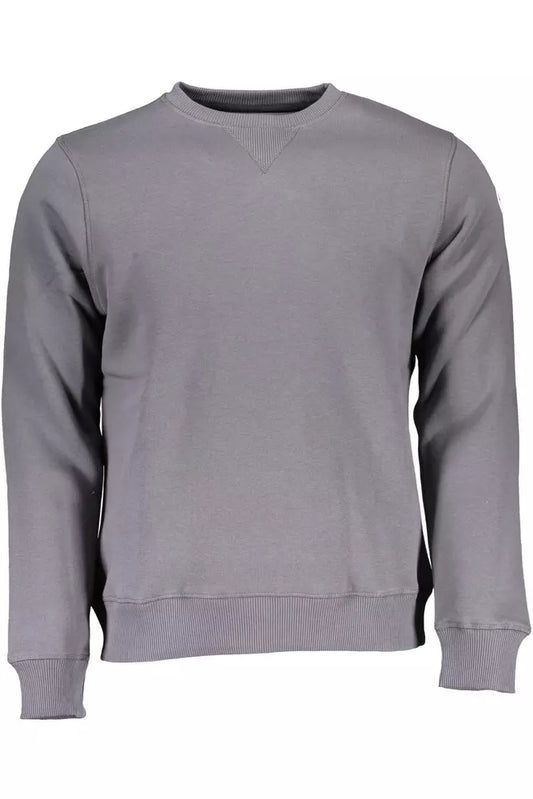 Blue Cotton Men Sweater