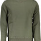 Green Cotton Men Sweater