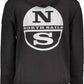 Black Cotton Men Sweater