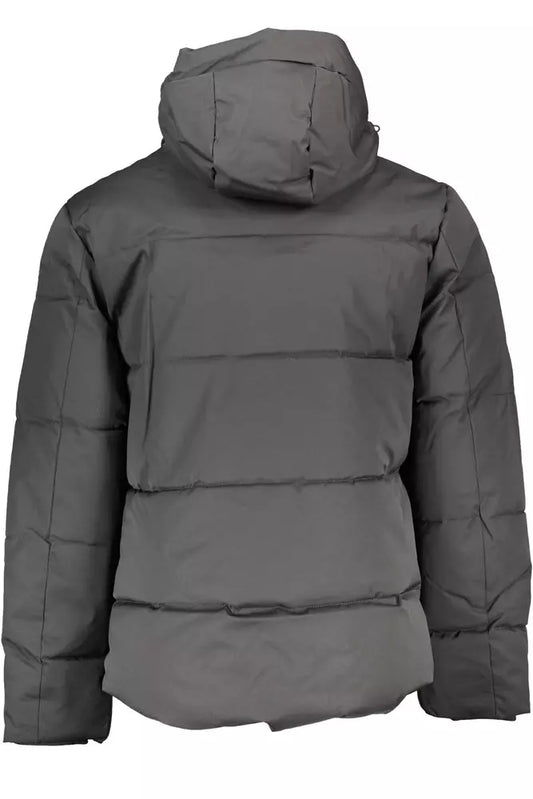 Black Polyester Men's Jacket