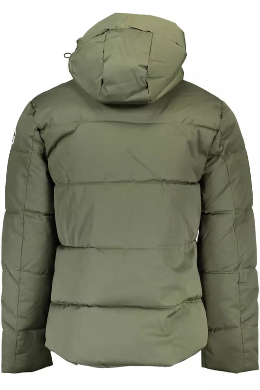 Green Polyester Men Jacket