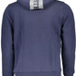 Blue Cotton Men Sweater