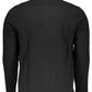 Black Cotton Men Polo Shirt