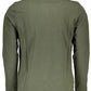 Green Cotton Men Polo Shirt