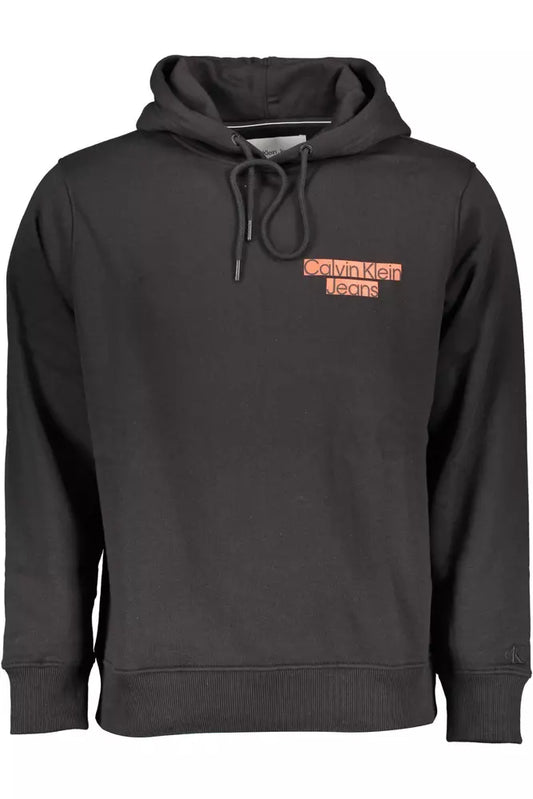 Black Cotton Men Sweater