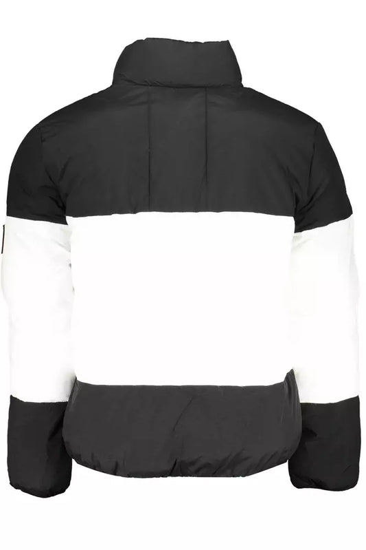 Black Polyester Men Jacket