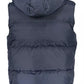 Blue Polyester Men Jacket