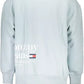Light Blue Cotton Men Sweater