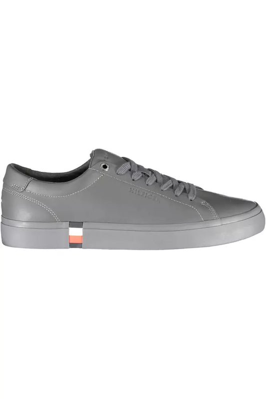 Blue Leather Men Sneaker