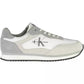 White Polyester Men Sneaker