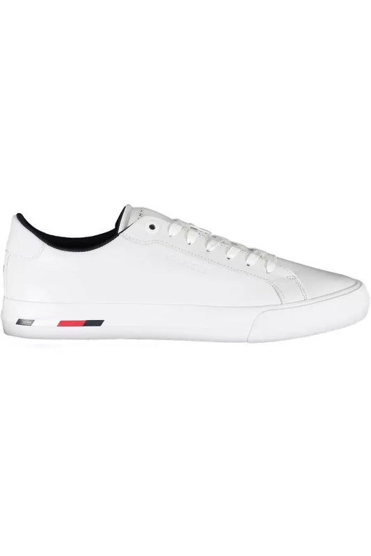 White Polyethylene Men Sneaker