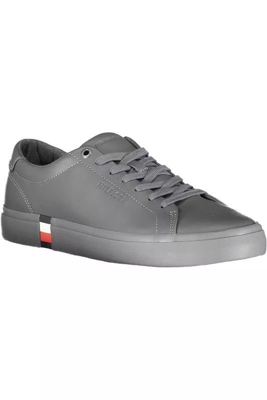 Blue Leather Men Sneaker