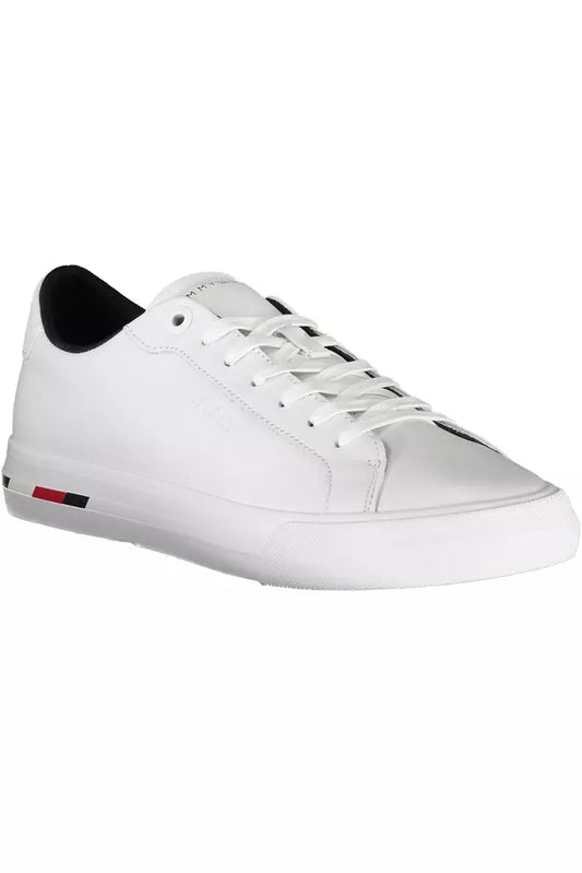 White Polyethylene Men Sneaker