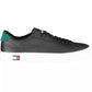 Black Leather Men Sneaker