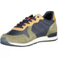 Green Polyester Men Sneaker