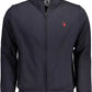 Blue Cotton Men Sweater