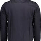Blue Cotton Men Sweater