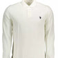 White Cotton Men Polo Shirt