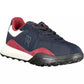 Blue Polyester Men Sneaker
