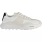 White Polyester Men Sneaker
