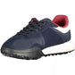 Blue Polyester Men Sneaker