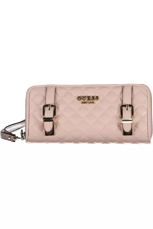 Pink Polyethylene Men Wallet