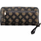 Brown Polyethylene Women Wallet