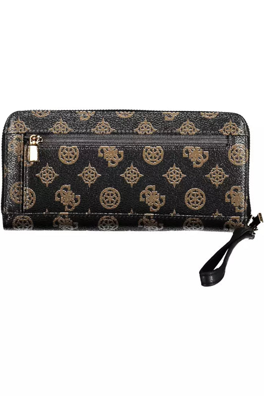 Brown Polyethylene Women Wallet
