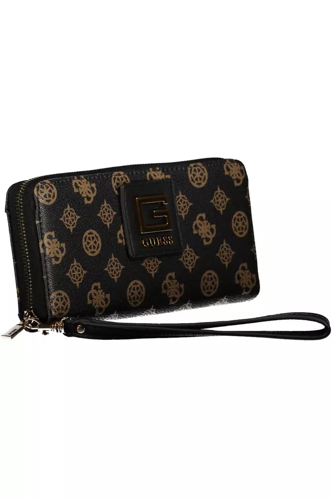 Brown Polyethylene Women Wallet