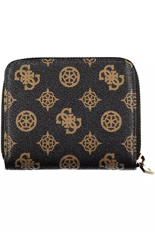 Brown Polyethylene Women Wallet