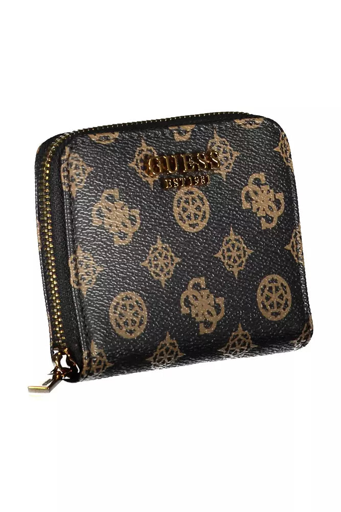 Brown Polyethylene Women Wallet