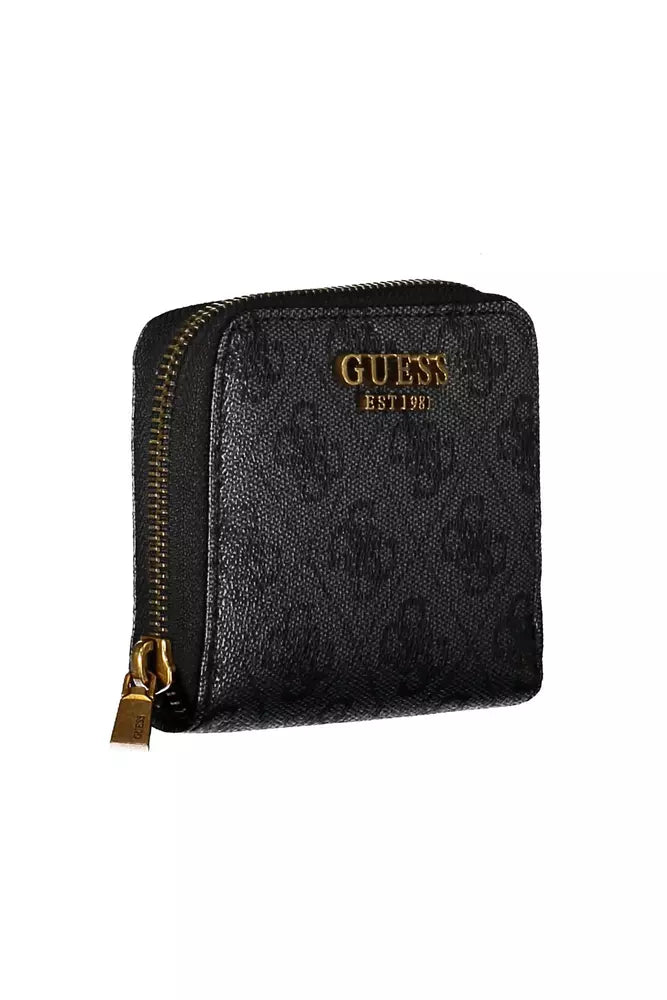 Black Polyethylene Women Wallet