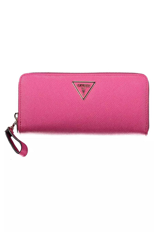 Pink Polyethylene Men Wallet