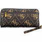 Brown Polyethylene Women Wallet