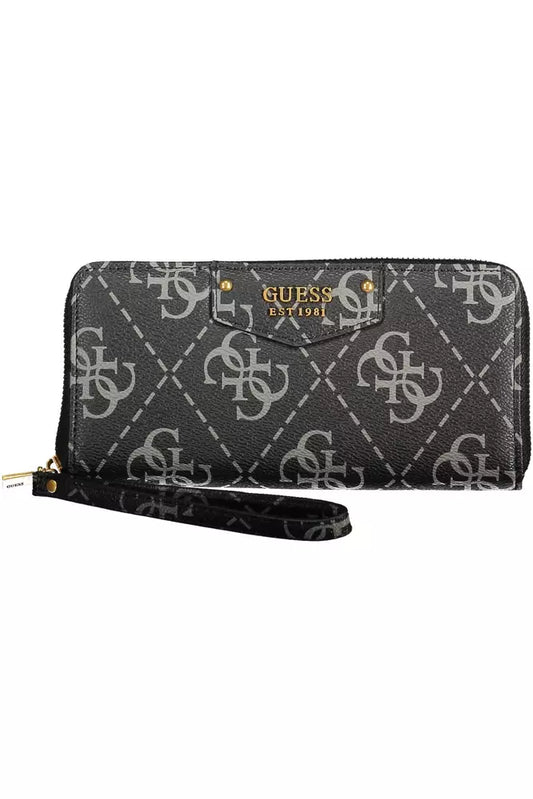 Black Polyethylene Women Wallet
