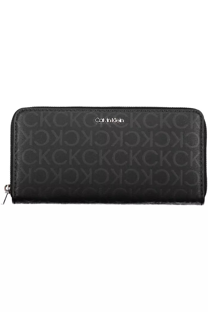 Black Polyester Men Wallet