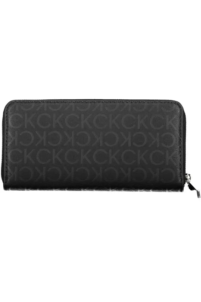 Black Polyester Men Wallet